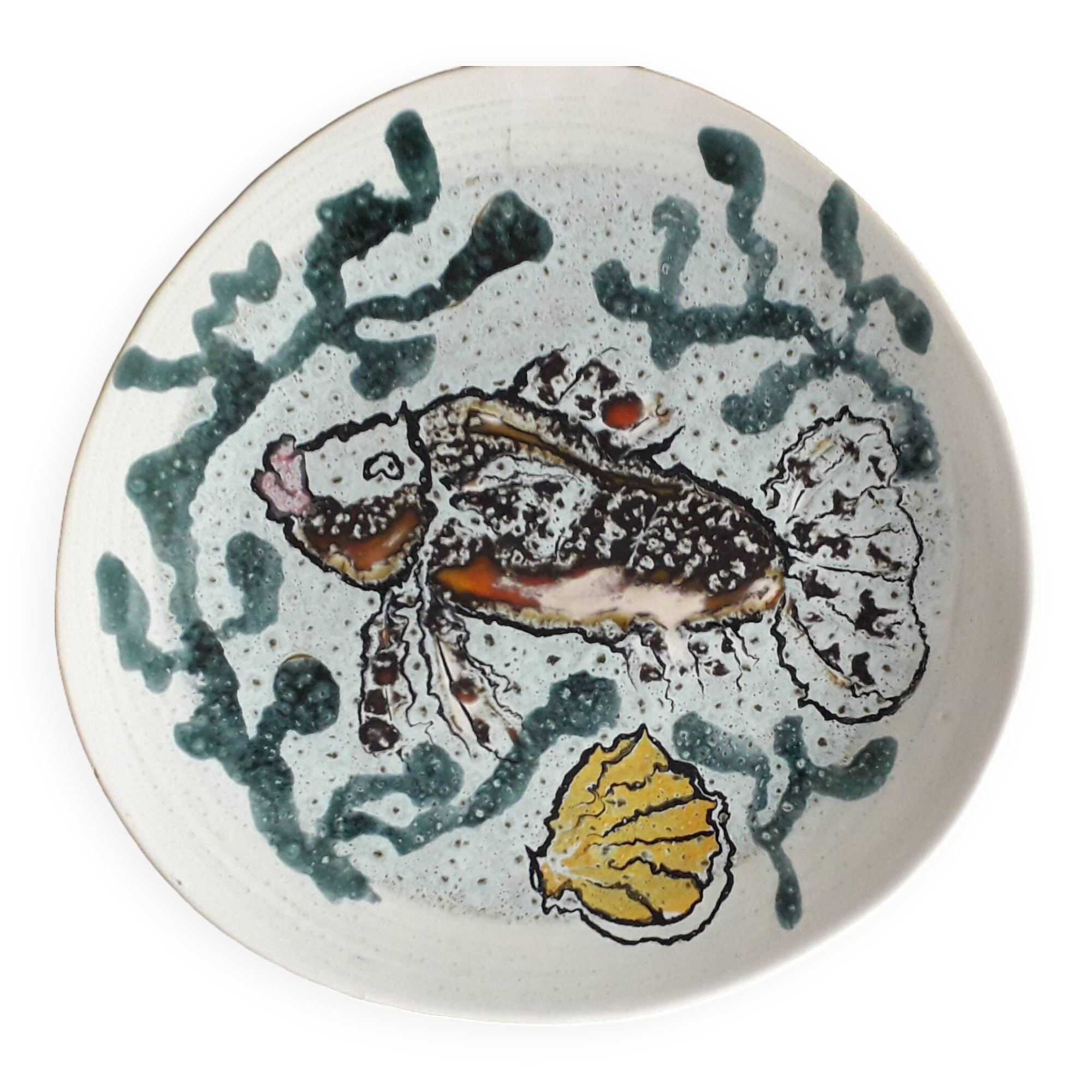 Vintage ceramic plate from Paimpol