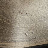 Magnificent blue ceramic flowerpot vase signed (pictogram with identification)