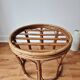 Petit tabouret/porte-plante en rotin '1970 - Vintage