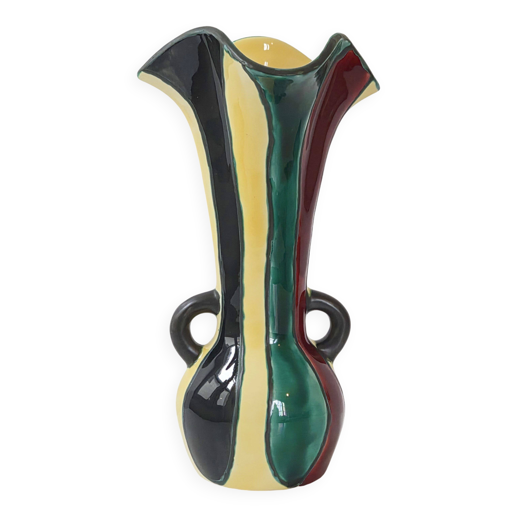 Vintage vase by Gabriel Fourmaintraux 1960