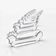 Crystal rooster knife rest Vannes-le-Châtel 1960s