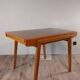 Table extensible en ronce de noyer, Vintage Tchèque 1960s