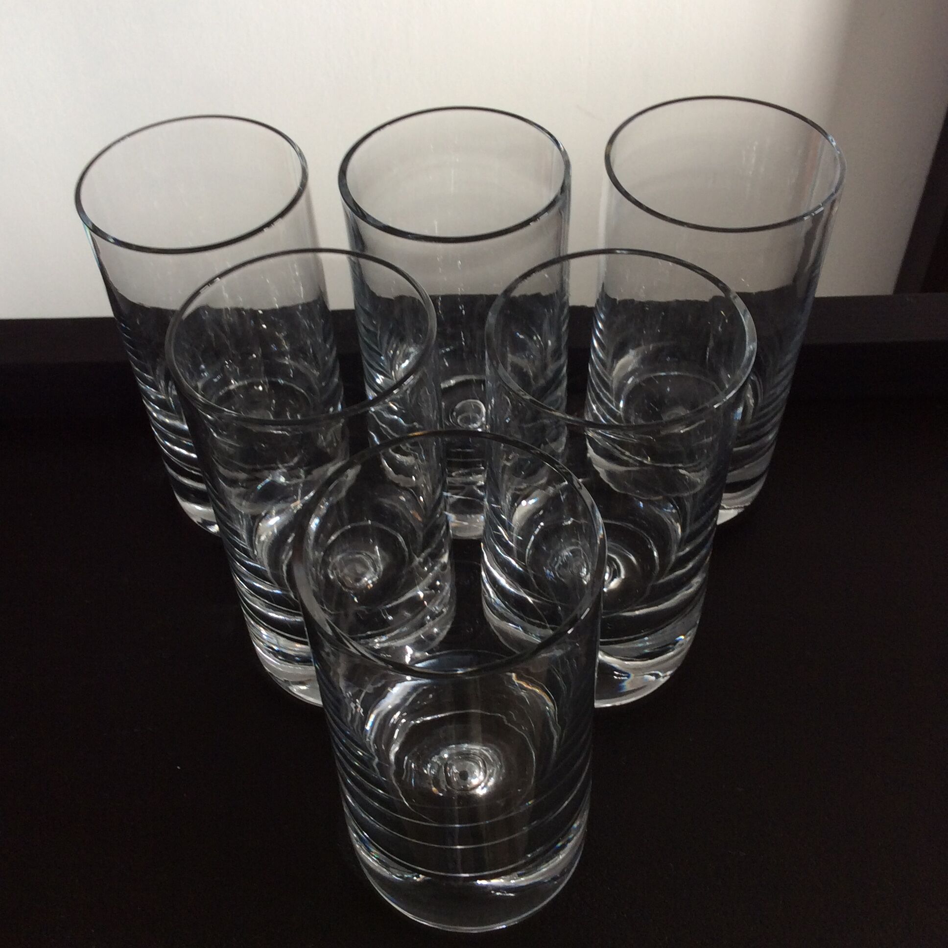 Kosta Boda 6-glass service by Walter Hickman 70s