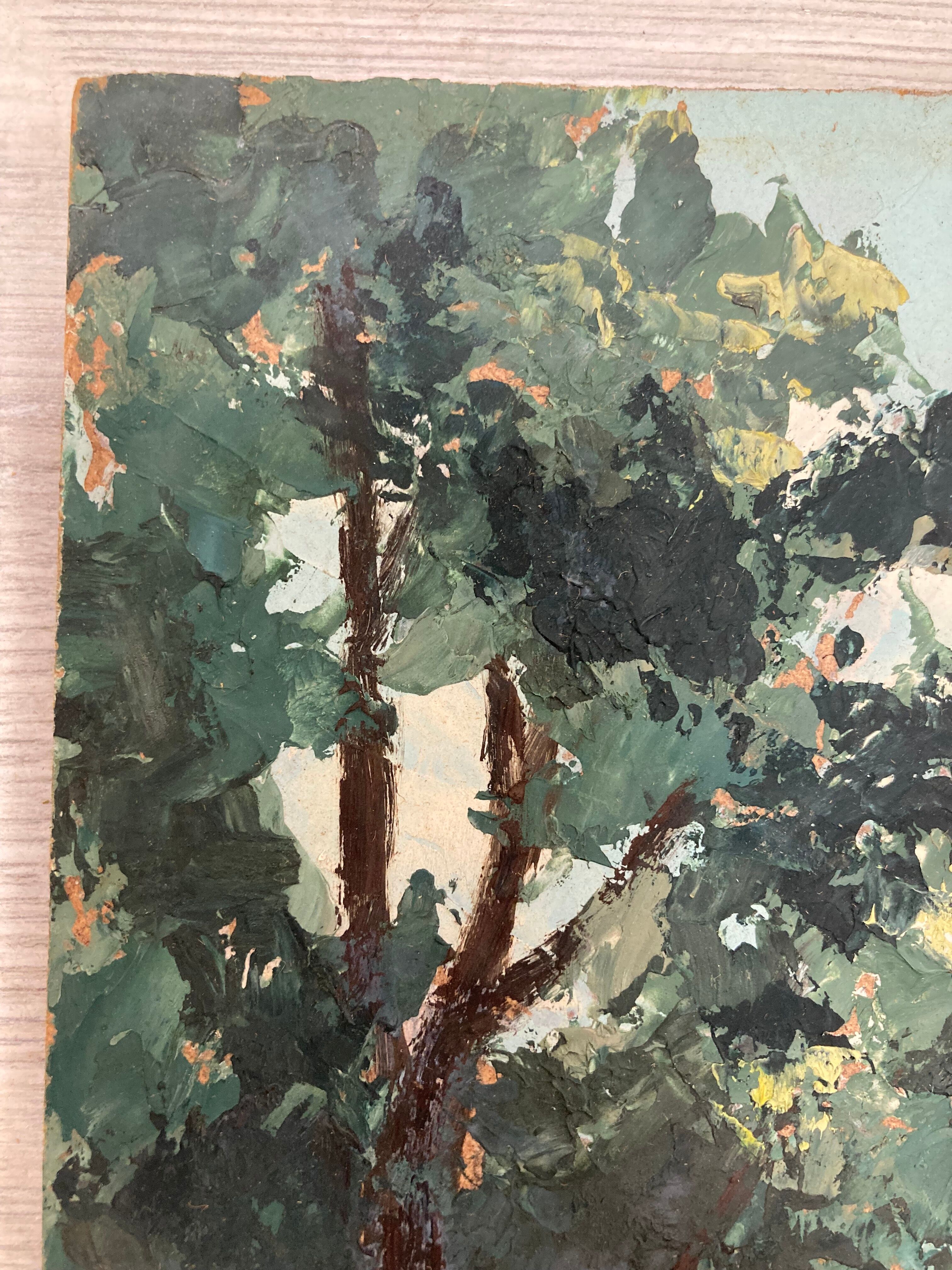 Vintage stream panel oil