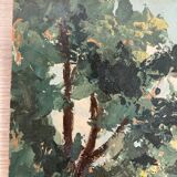 Vintage stream panel oil