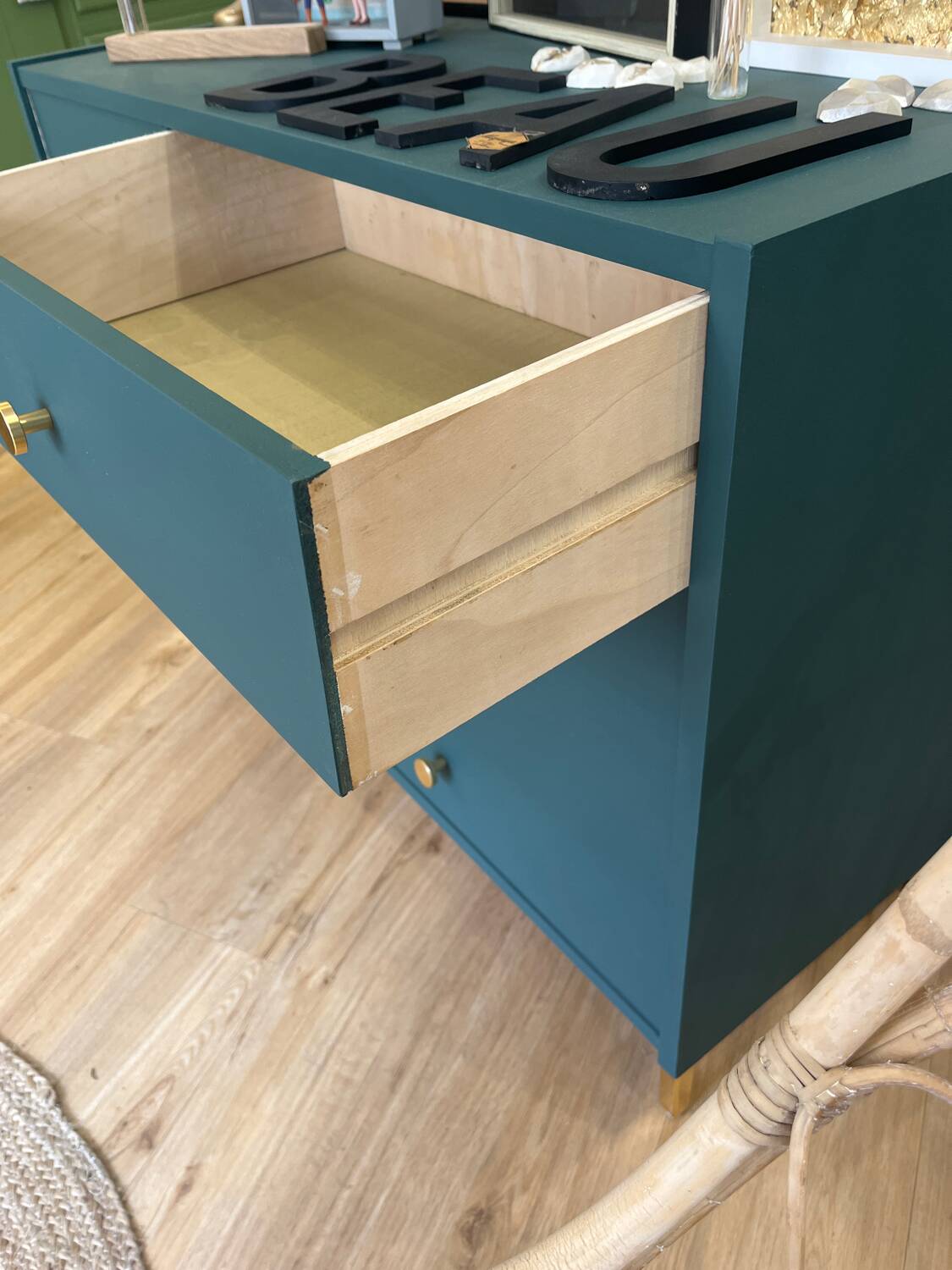 Green buffet from the 50s