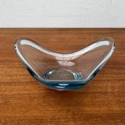 Danish glass bowl from the mid-century by Per Lütken for Holmegaard, 1960s.