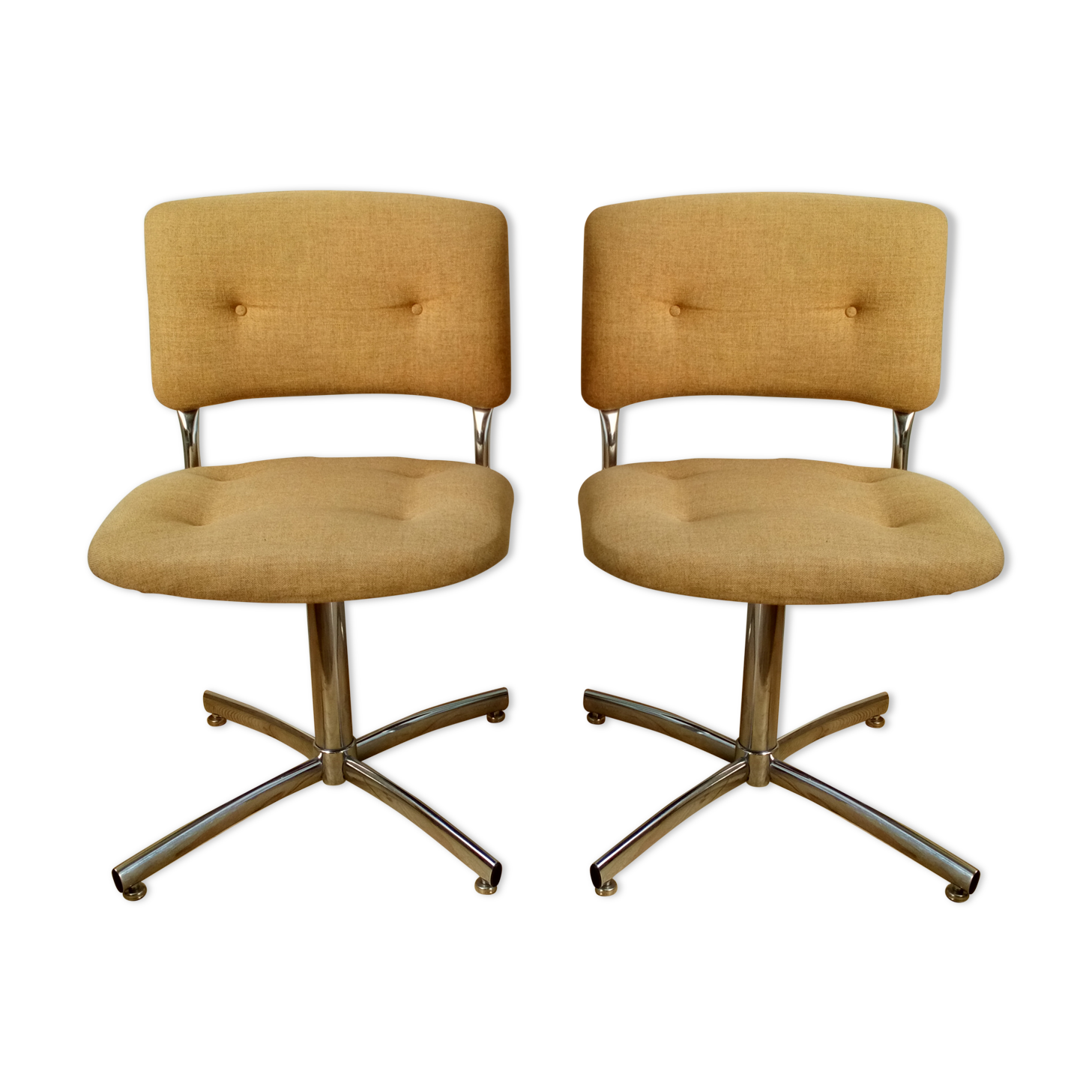Pair of chairs 1970 Steelcase Strafor