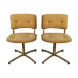 Pair of chairs 1970 Steelcase Strafor