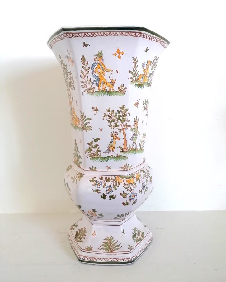 Vase Lallier in Moustiers 39cm