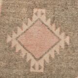 3x12 Pale Red Brown Vintage Runner Rug 80x380Cm SK 21977