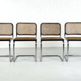 Set of 4 Cesca chairs by Marcel Breuer for Gavina – 1960s
