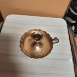 Golden hand candle holder