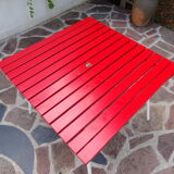 Metal folding table