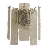 Hammered Strips listelli Murano Glass Wall Sconce by Simoeng