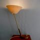 Mid Century Table Lamp by Temde, - Wood, Textile Shade