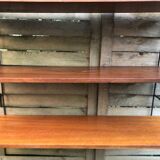 String shelf wood and metal 60s Sweden