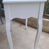 Dressing table console in white painted wood France 2000 / vintage retro classic bedroom decoration