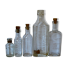 Suite of five vials of apothecary