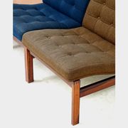 France and Son rosewood lounge chair element sofa set by Ole Gjerløv Knudsen & Torben Lind, 1960s
