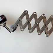 Large German Industrial Scissor Wall Lamp from Helion Arnstadt, 1950s