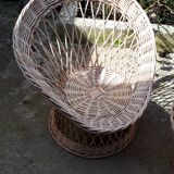 Living room 5 pieces vintage rattan