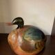 Ceramic duck sculpture signed jean marc bullot