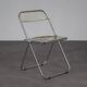 Pair of Plia folding chairs by Giancarlo Piretti for Castelli, Italy, 1970s