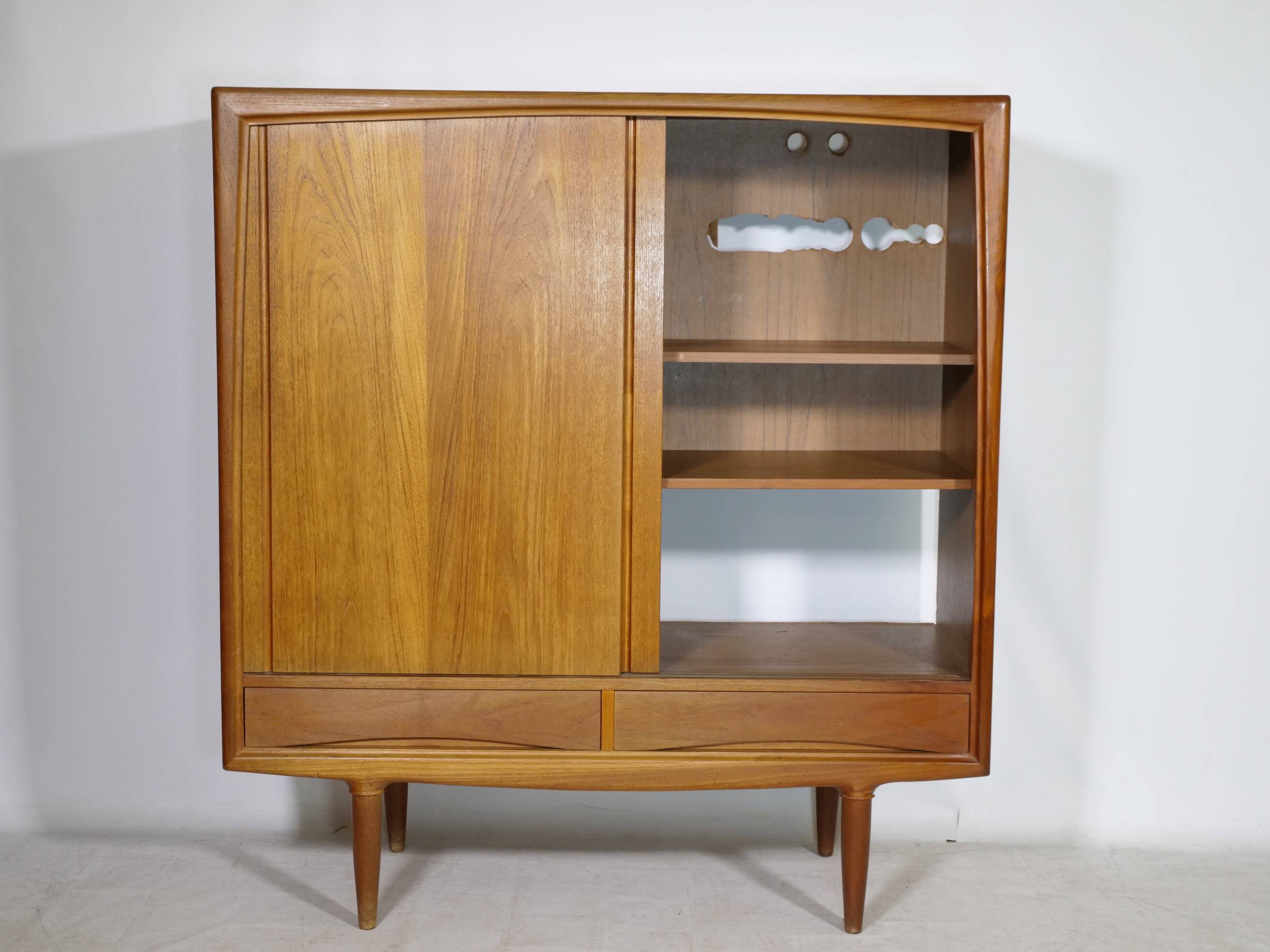 Mid Century Teak Highboard by Axel Christensen for Aco Møbler, 1960s
