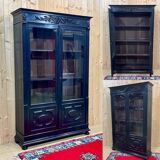 Napoleon III 19th century library in blackened wood