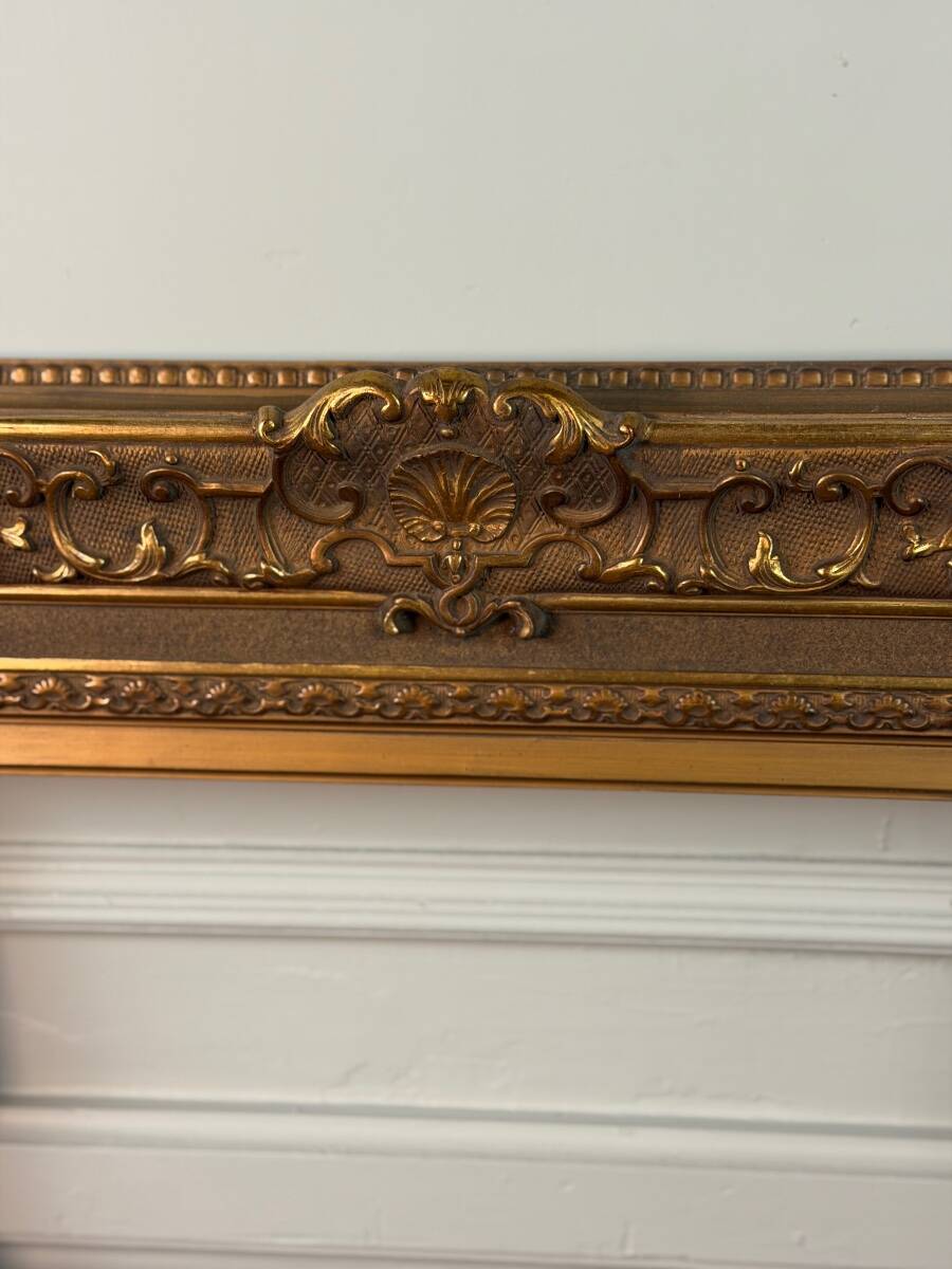 Wooden frame with stucco and gilding from around 1900