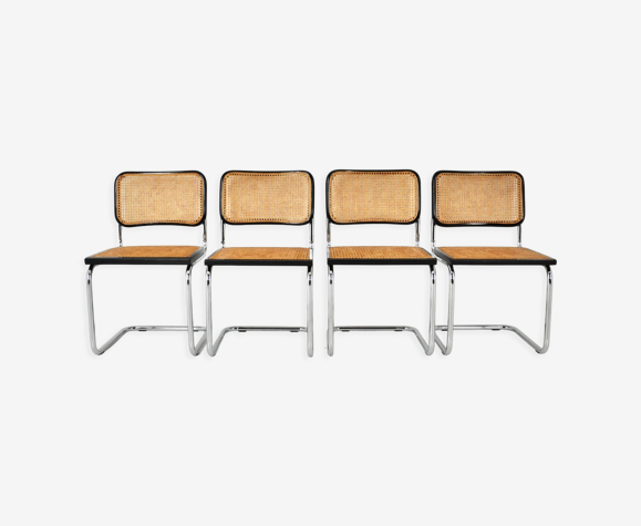 Chaises de salle à manger style B32 par Marcel Breuer lot de 4