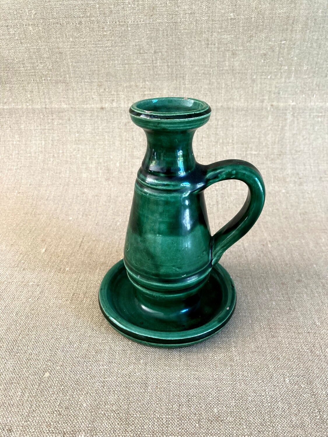Vintage vase / antique stoneware candle holder