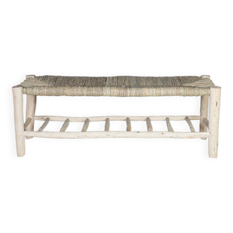 Artisanal bench with storage