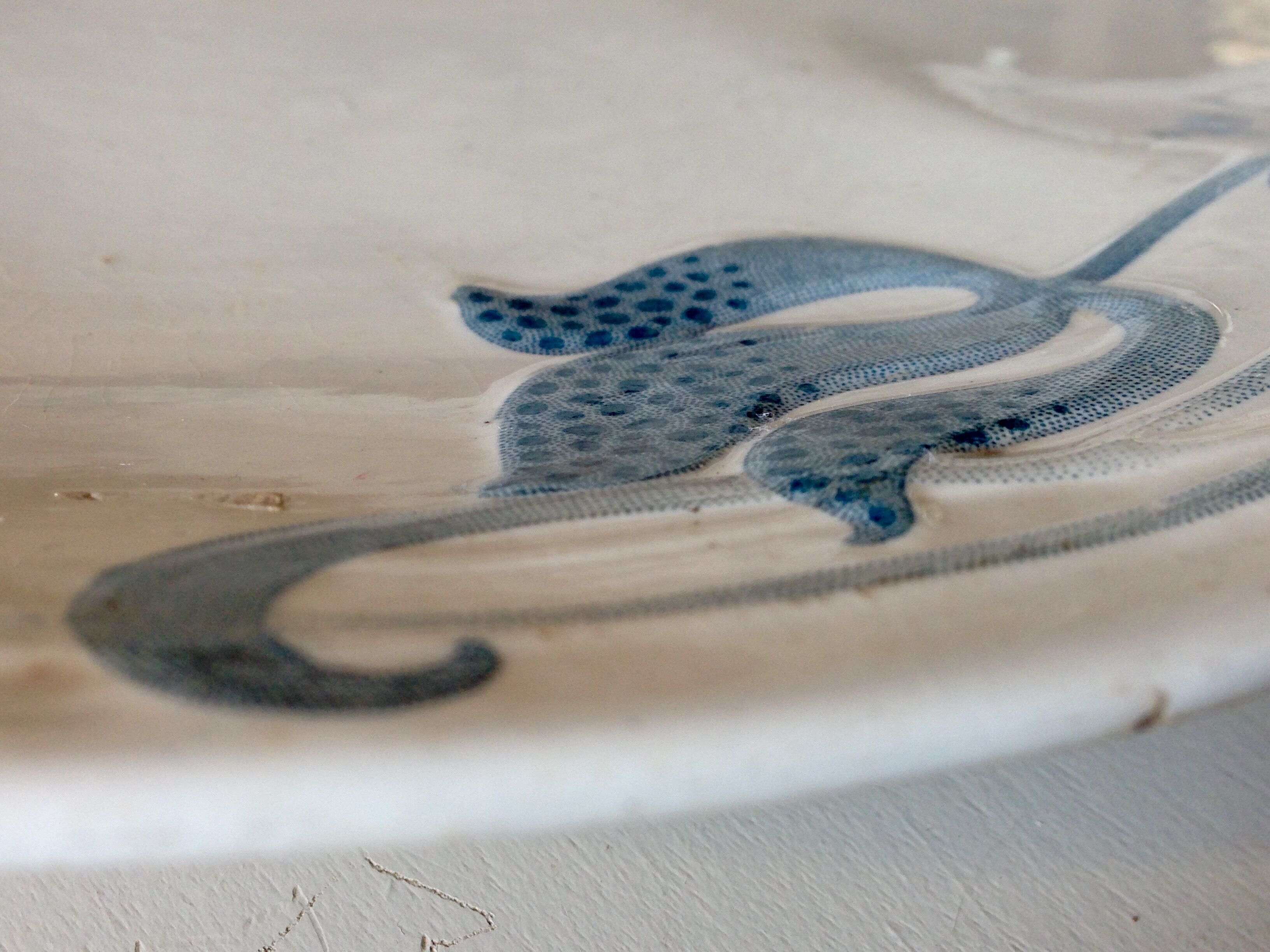 Tircis  Sarreguemines dish circa 1900