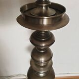 Italian silver bronze floor lamp 1970s