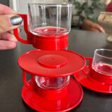 Set of 5 cups and under cups Moulinex
