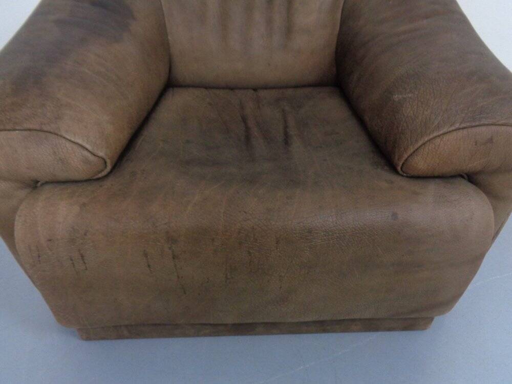 Buffalo Chair in leather by De Sede, 1970s