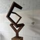 Sculpture “Balance”. a 1970s geometric abstraction in steel