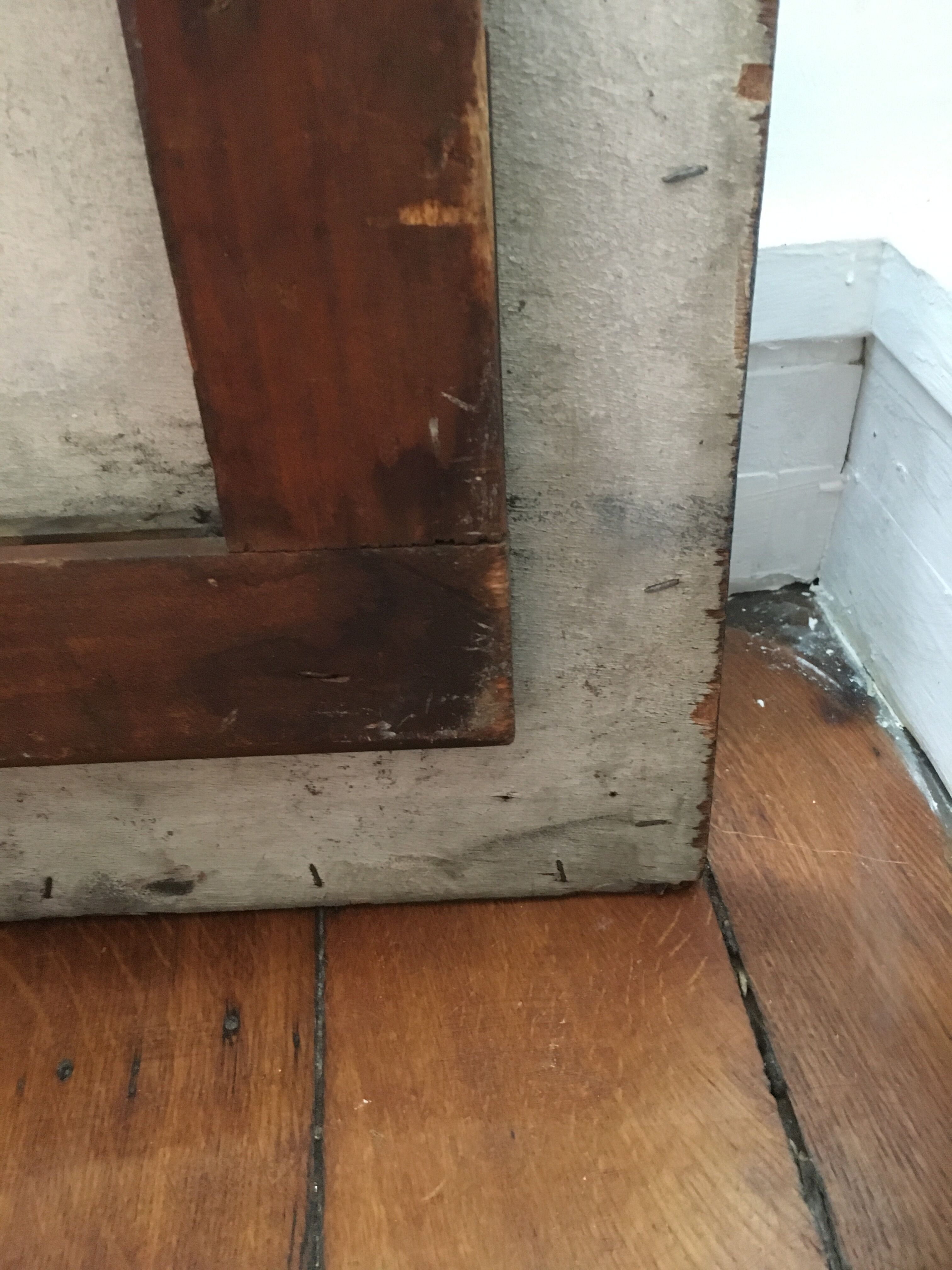 Schoolboy table with vintage square chalk