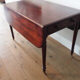Mahogany side table with shutters