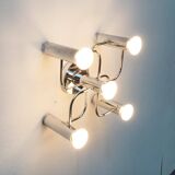 Vintage German Space Age ceiling lamp by Gaetano Sciolari for Leola, 1970s.