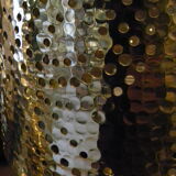 Copper-opened lamp hammered metal table lamp