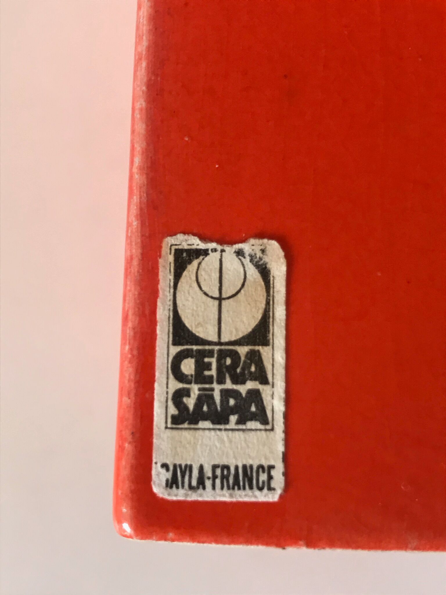 Vase en céramique française design années 70
