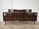Mahogany sideboard with a glass top, 1960