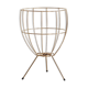 Worker golden brass tripod sewing basket