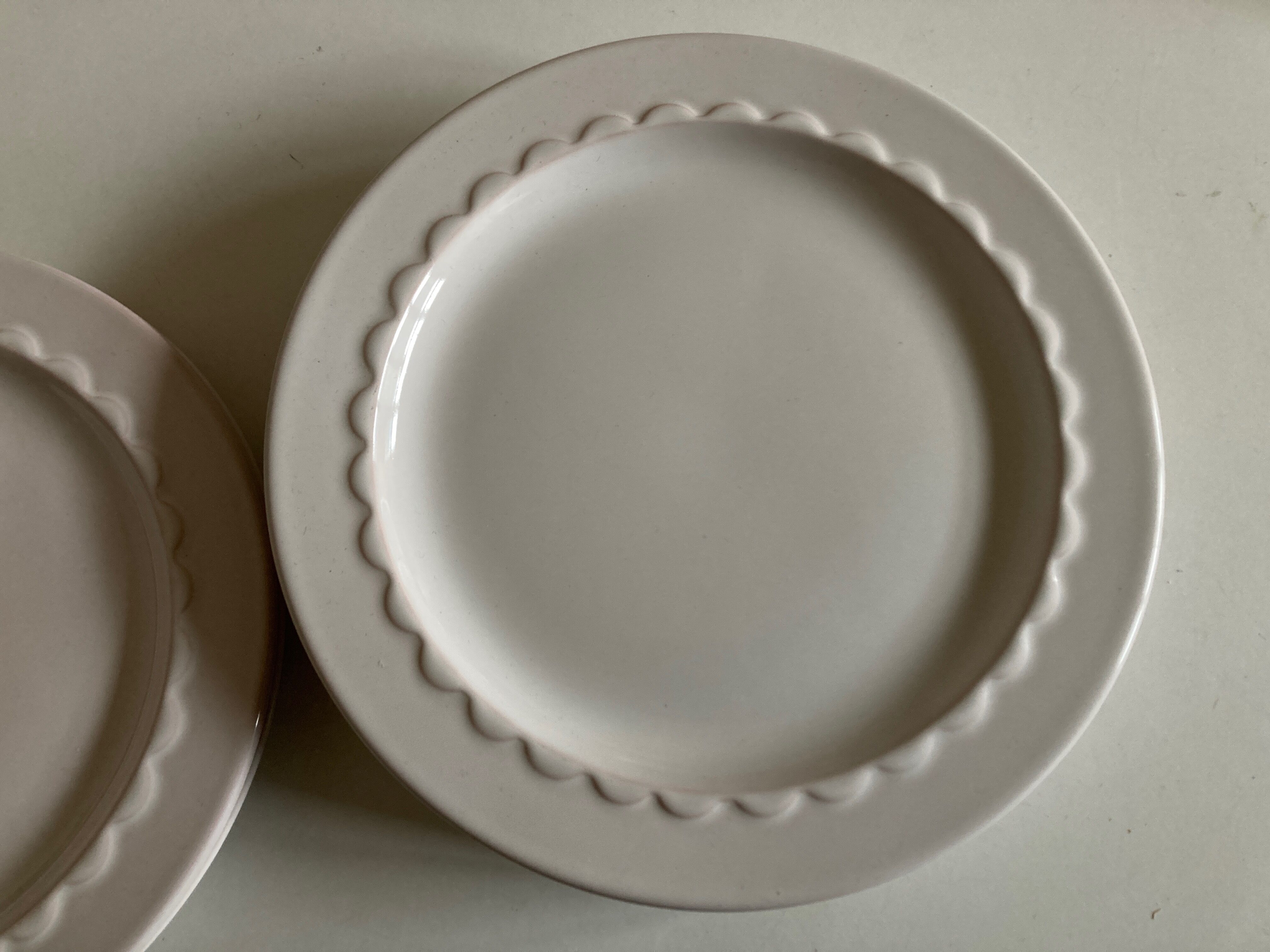 Set of 6 plates of glazed earth 1970 Pierre Motton for Gien