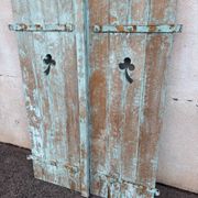 Green decorative shutters