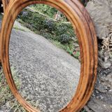 Two antique mahogany wood mirrors