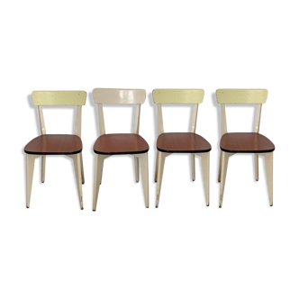 4 chaises bois et formica cuisine